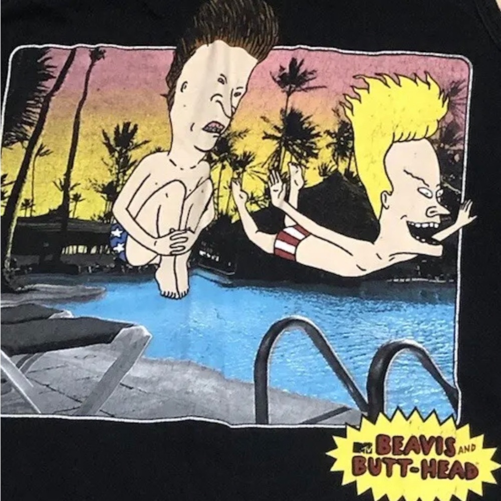 Beavis & Butthead adult size tank Medium in Black